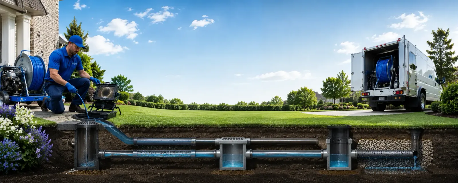 Outdoor drain cleaning information for Josephine, WV